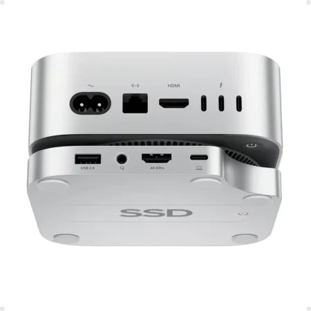 PULWTOP Mac mini M4/M4 Pro Hub Stand Dock with External Storage Upgrade M.2 SSD Enclosure(SSD NOT Included)
