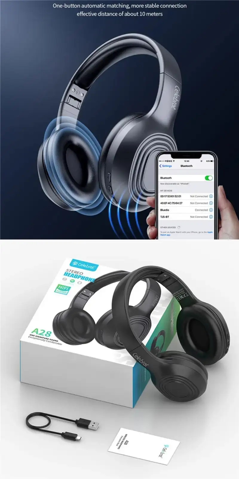 YISON Celebrat A28 Bluetooth Headphone