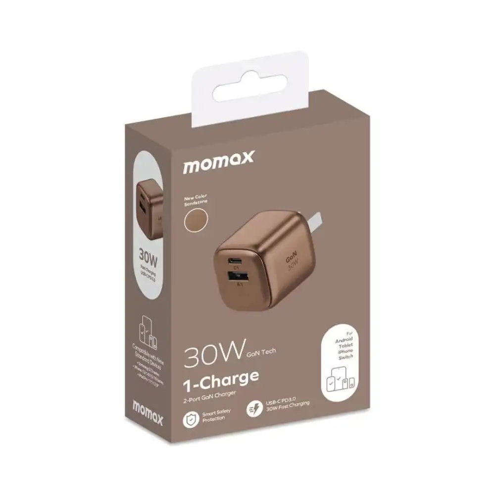 1-Charge 2-Port GaN Charger 30W