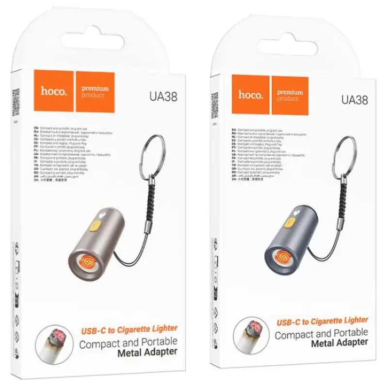 hoco UA38A USB-C / Type-C to LED FlashLight Portable Metal Adapter