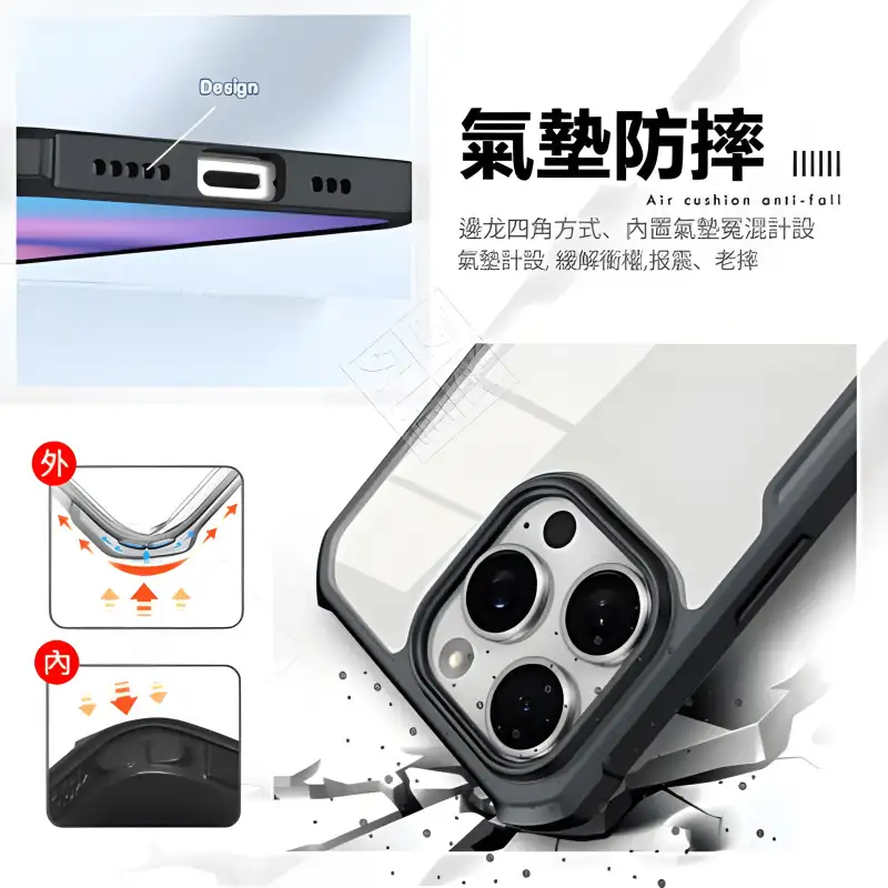 Xundd iPhone 16 Pro/16 Pro Max Airbag Shockproof Protective Case