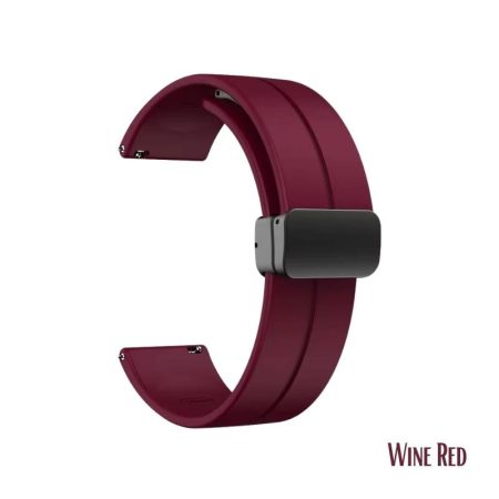 22mm Silicone Magnetic Buckle Strap for Smartwatch