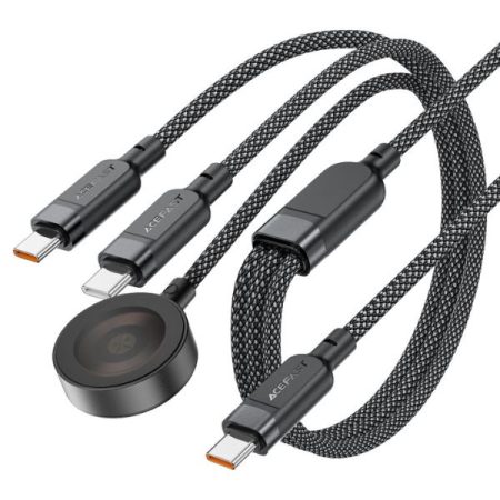 ACEFAST C6-11 3-in-1 100W Charging Data Cable with Wireless Charger