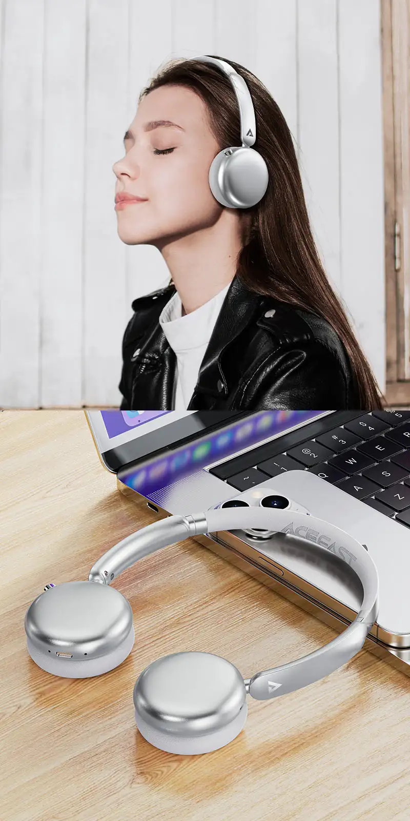 ACEFAST H8 ANC Wireless Bluetooth Headphones