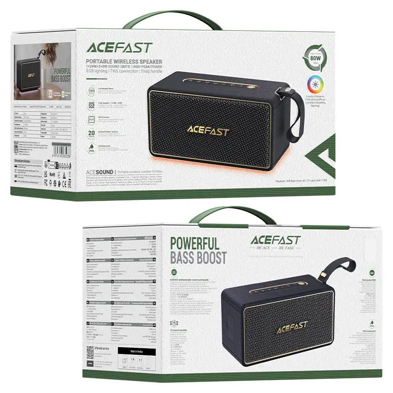 ACEFAST K3 Max Stereo Sound 80W Bluetooth Speaker