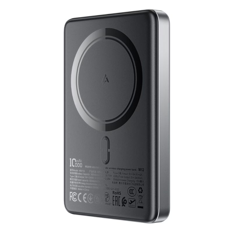 ACEFAST M12 PD20W 10000mAh Slim Magnetic Wireless Power Bank