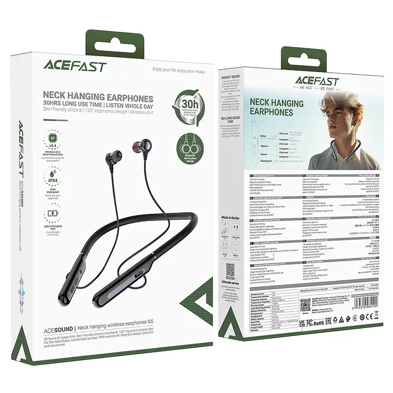 ACEFAST N5 Wireless Neckband Headphones