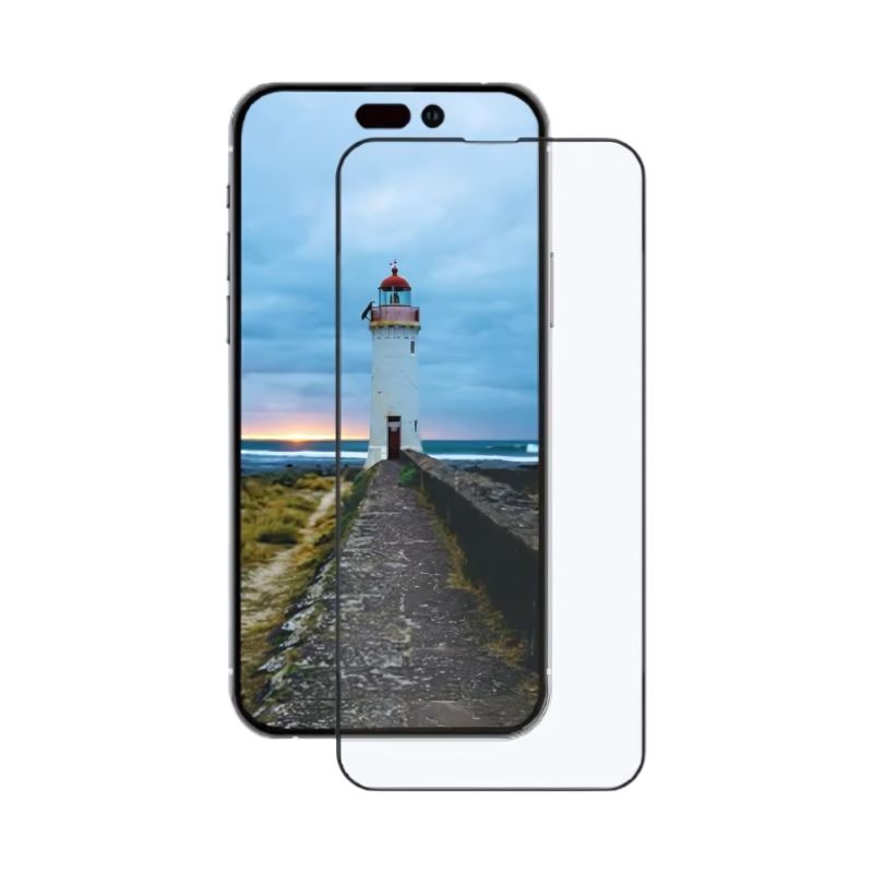 ANANK 2.5D Full Glass Pro with Black Frame, Tempered Glass for iPhone 13/14/15/16 Series. Ultimate Clarity. Edge-to-Edge Protection. Perfect Fit.