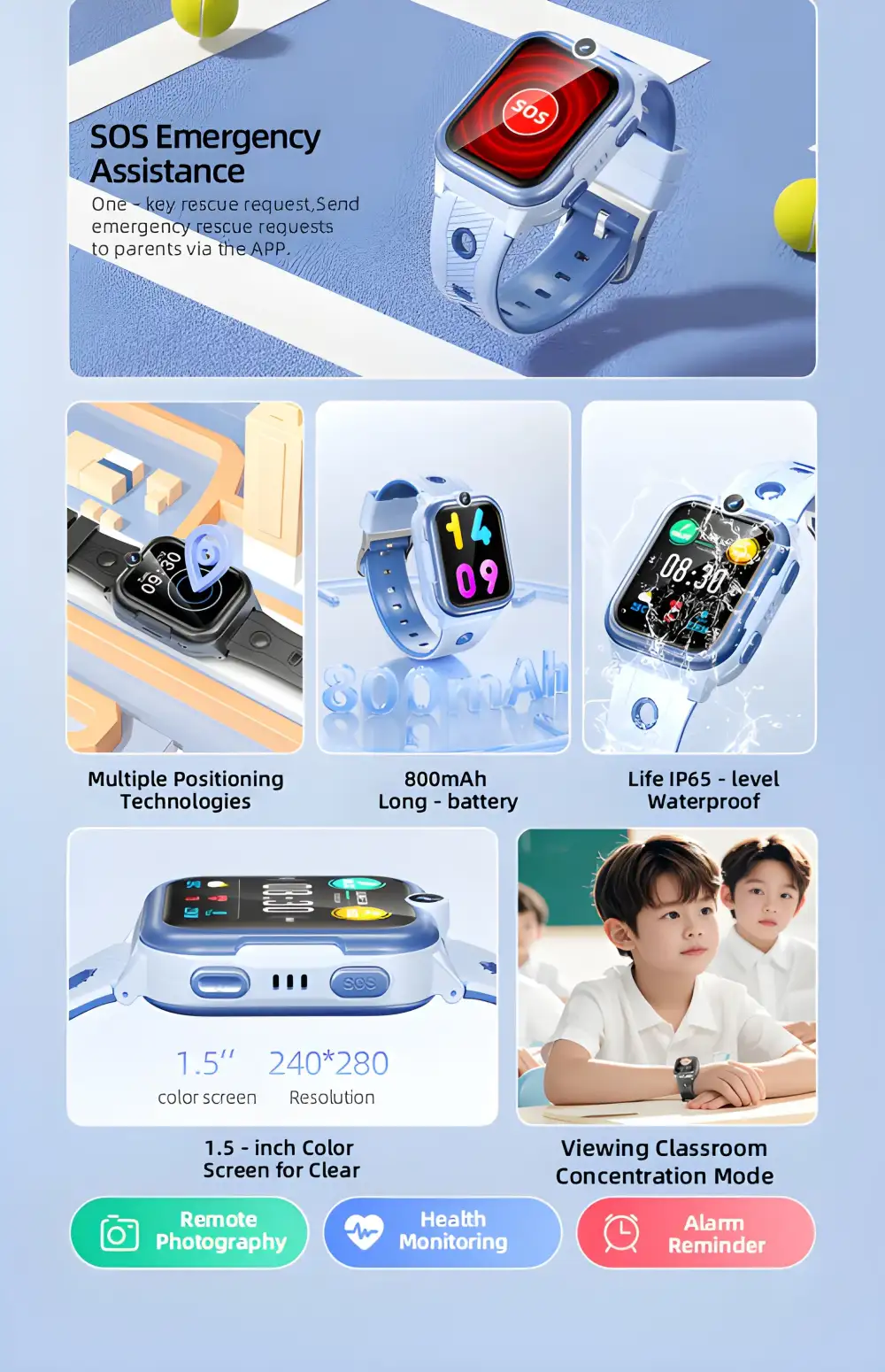 AWEI H30 Smart Children's Watch