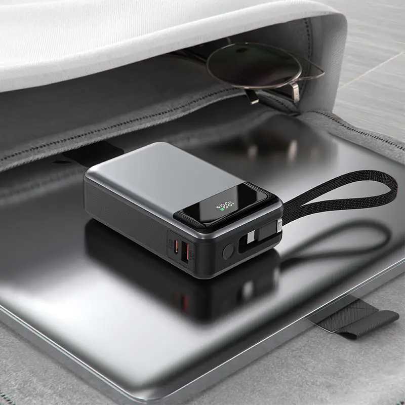 Acefast M21 20000mAh 65W power bank with built-in Type-C cable, fast charging portable charger for phone and laptop Acefast M21 20000mAh 65W power bank with built-in Type-C cable, fast charging portable charger for phone and laptop