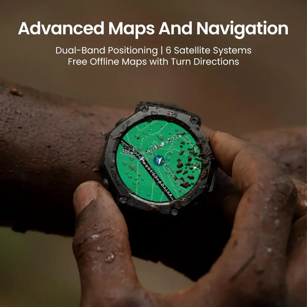 Amazfit T Rex 3 Rugged Amoled Display GPS Smartwatch