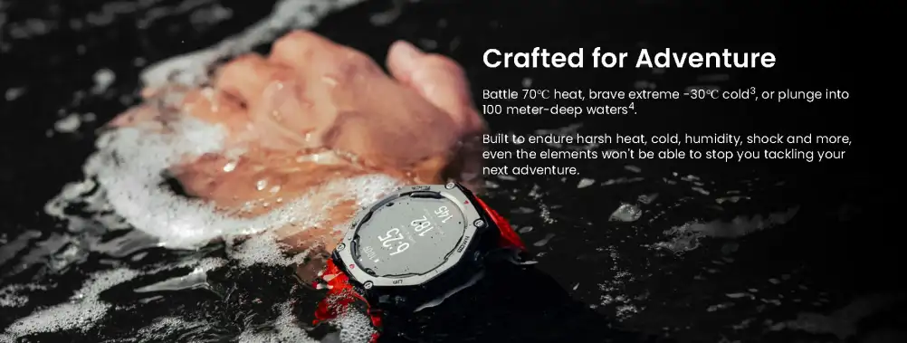 Amazfit T Rex 3 Rugged Amoled Display GPS Smartwatch