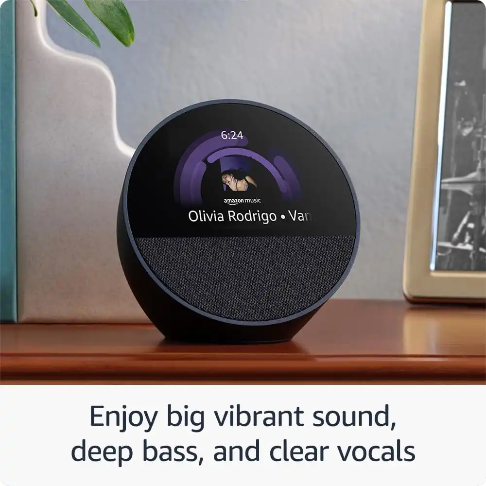 Amazon Echo Spot 2024 Customizable Smart Alarm Clock Amazon Echo Spot 2024 Release customizable smart alarm clock