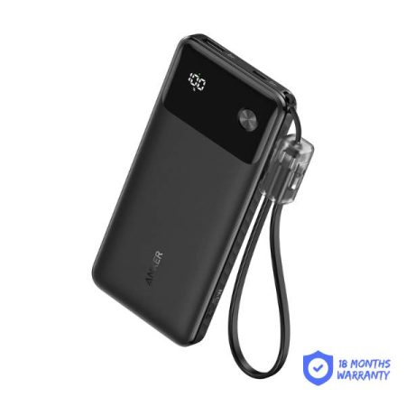 Anker A1388 10000mAh Powerbank 22.5W USB C Lanyard Cable