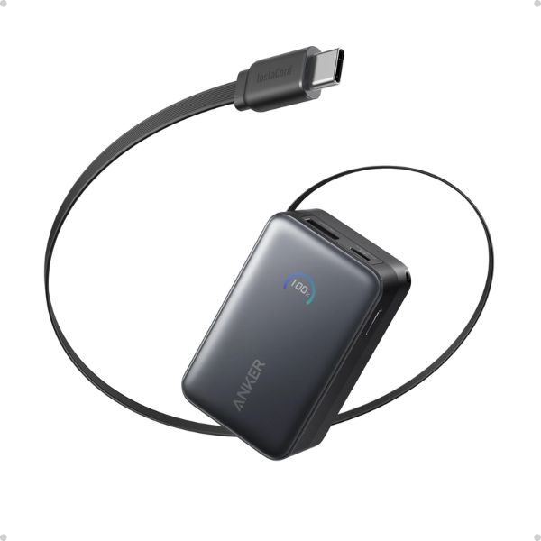 Anker Nano A1638 10000mAh 45W Power Bank with Retractable Cable