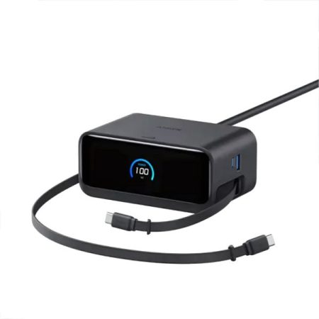 Anker Nano 100W 7-in-1 Desktop Charger with Retractable USB-C Cable A91C8