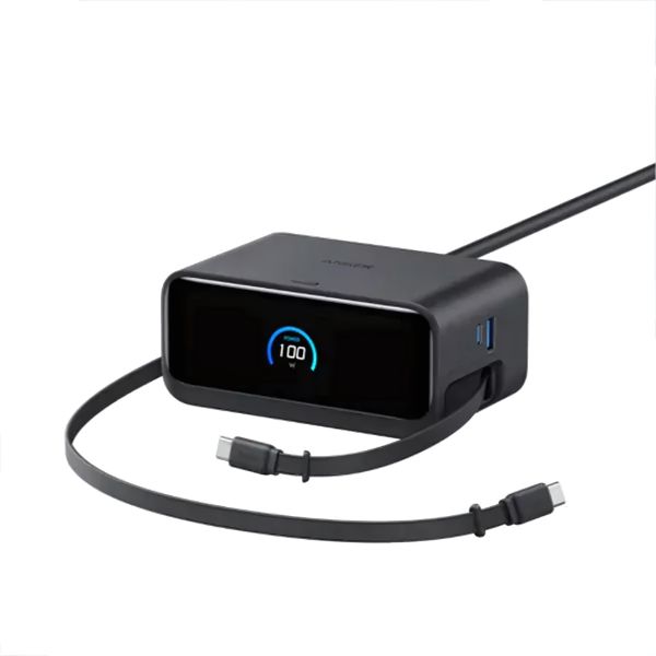 Anker Nano 100W 7-in-1 Desktop Charger with Retractable USB-C Cable A91C8