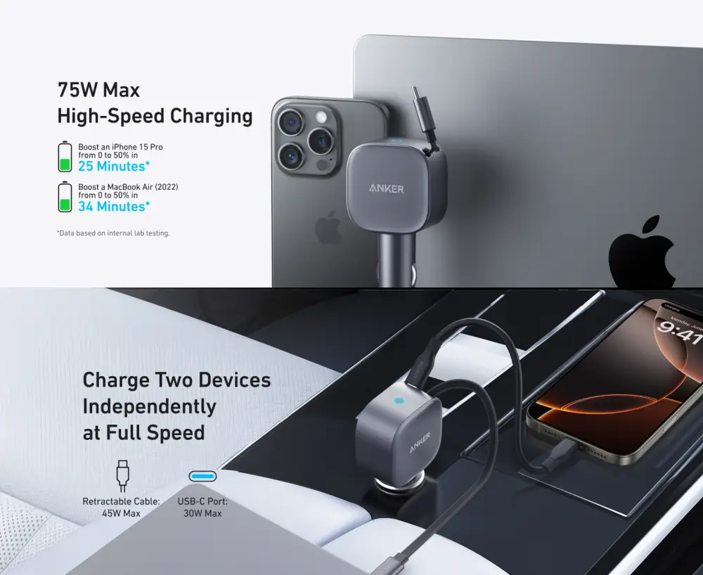 Anker Nano 75W car charger A2738 price in Bangladesh
