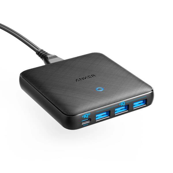 Anker PowerPort Atom III Slim 65W 4 Port PIQ 3.0 & GaN Fast Charger Adapter