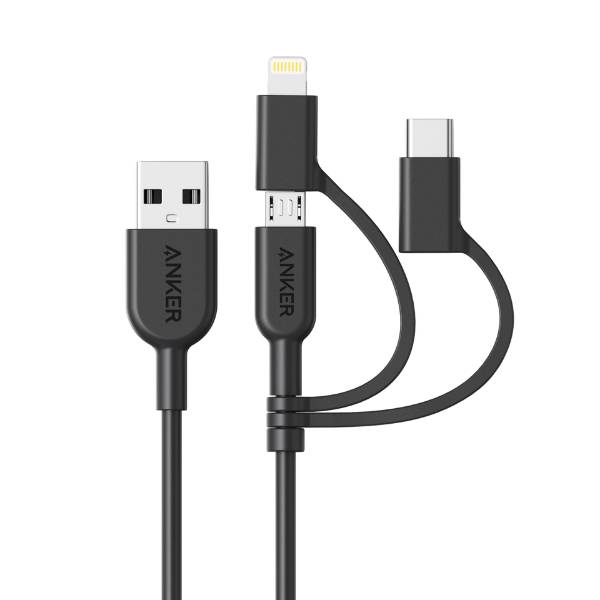 Anker Powerline II USB-A To 3 In 1 Charging Cable, A8436H12