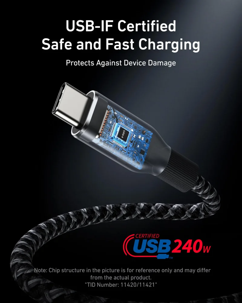 Anker Prime A88E2 240W USB-C to USB-C Fast Charging Cable