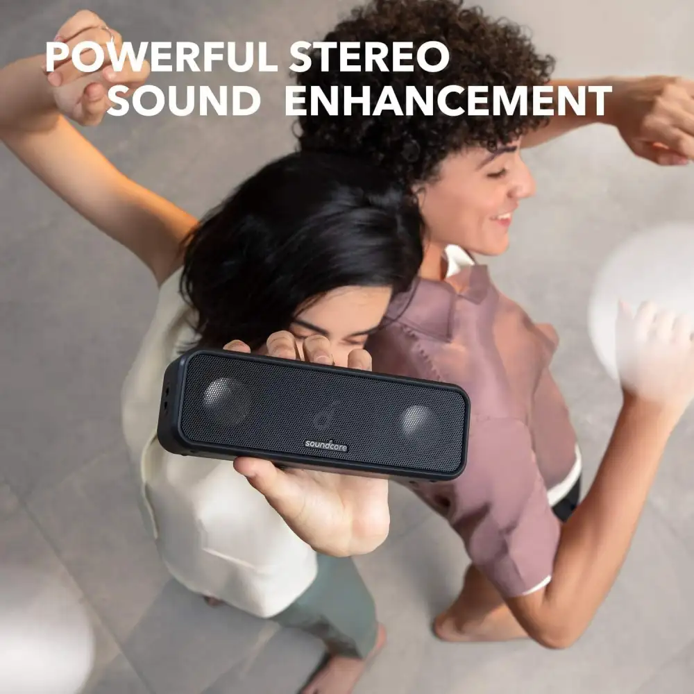 Anker Soundcore 3 Bluetooth Speaker with 16W stereo sound and IPX7 waterproof design