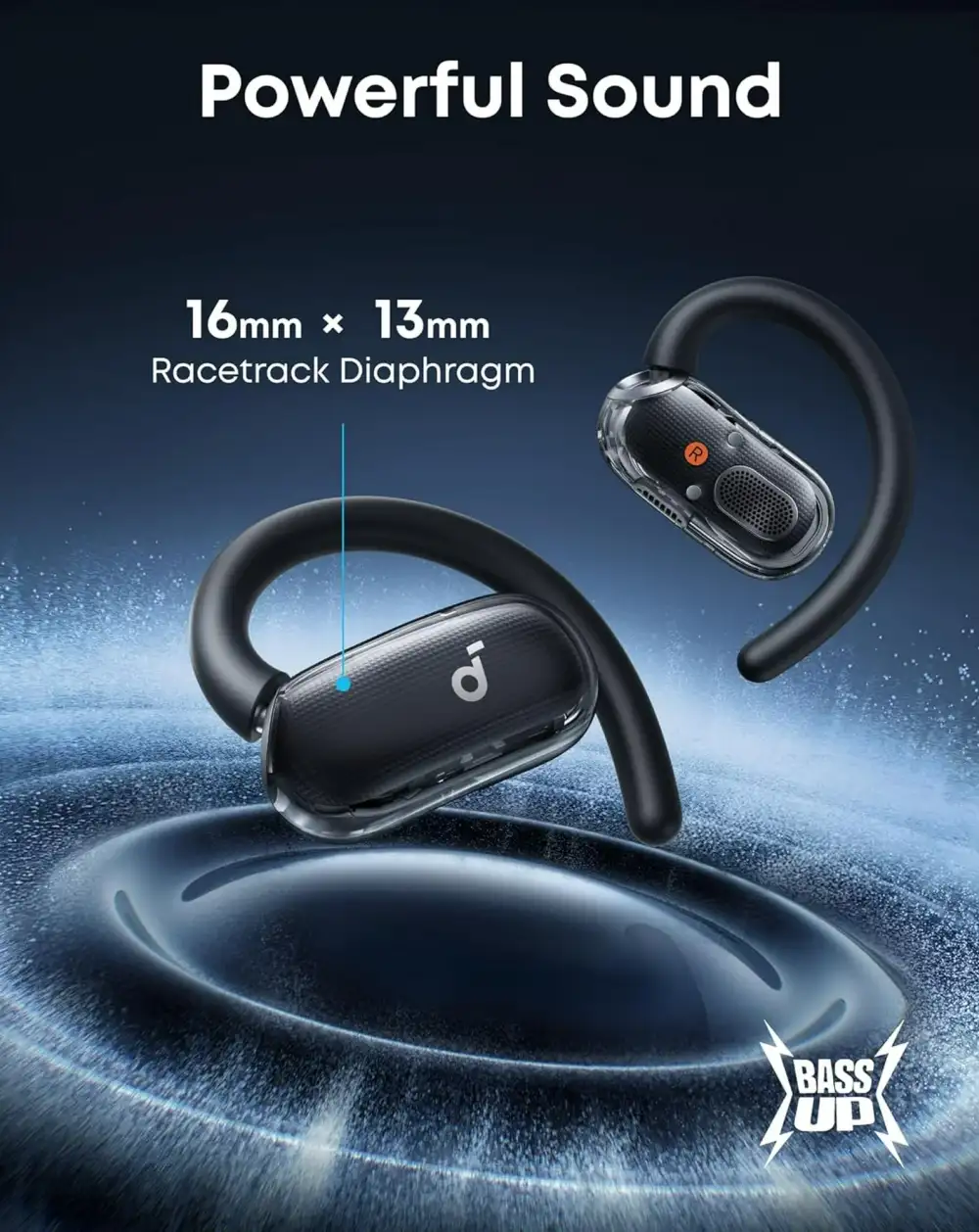 Anker Soundcore V40i lightweight open-ear headphones with secure ear-hook fit