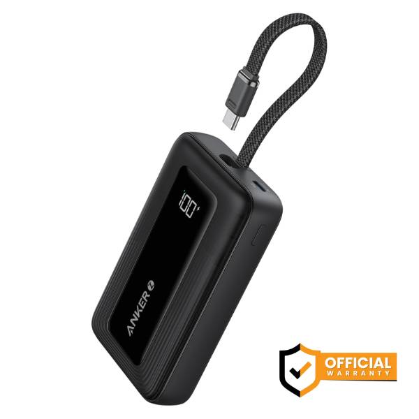 Anker Zolo 30W Power Bank 10000mAh with Built-in USB-C Cable