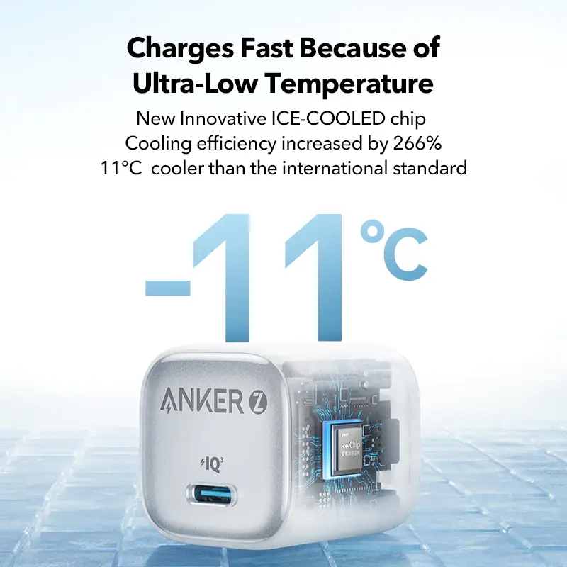 Anker Zolo 30W USB-C GaN Charger A2698 front view