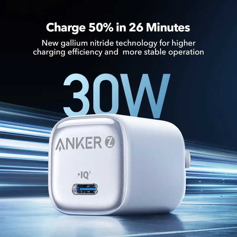 Anker Zolo 30W Charger A2698 fast charging adapter