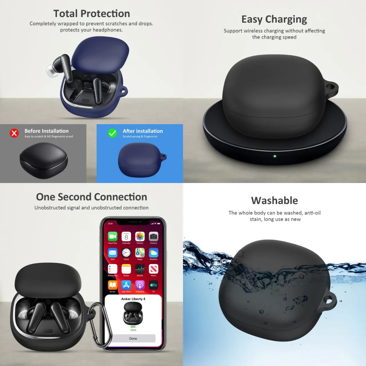 anker liberty 4 silicone case