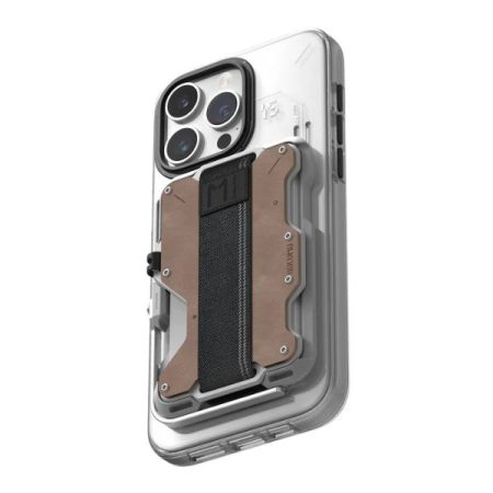 Aulumu G03 MagSafe Multi-Tool Magnetic Metal Wallet Genuine Leather Cover