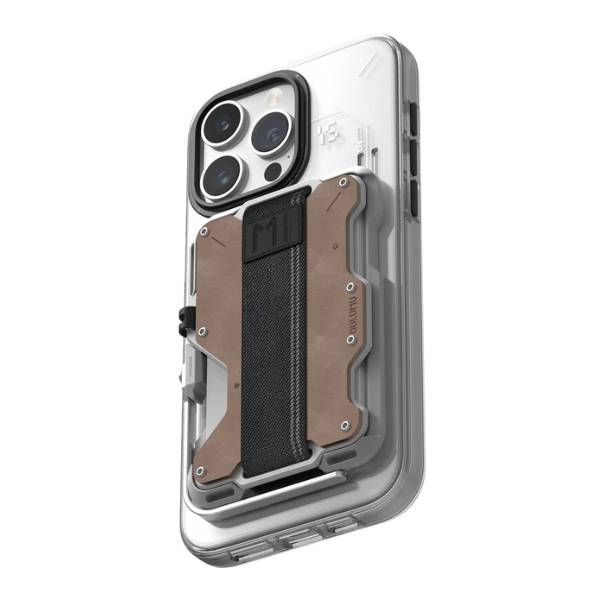 Aulumu G03 MagSafe Multi-Tool Magnetic Metal Wallet Genuine Leather Cover