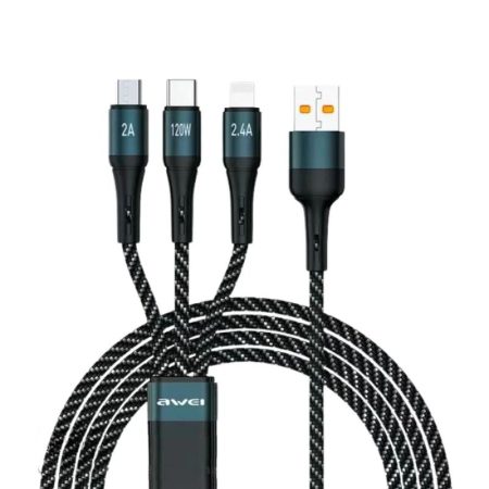 Awei CL972 120W 3 In 1Fast Charging Cable