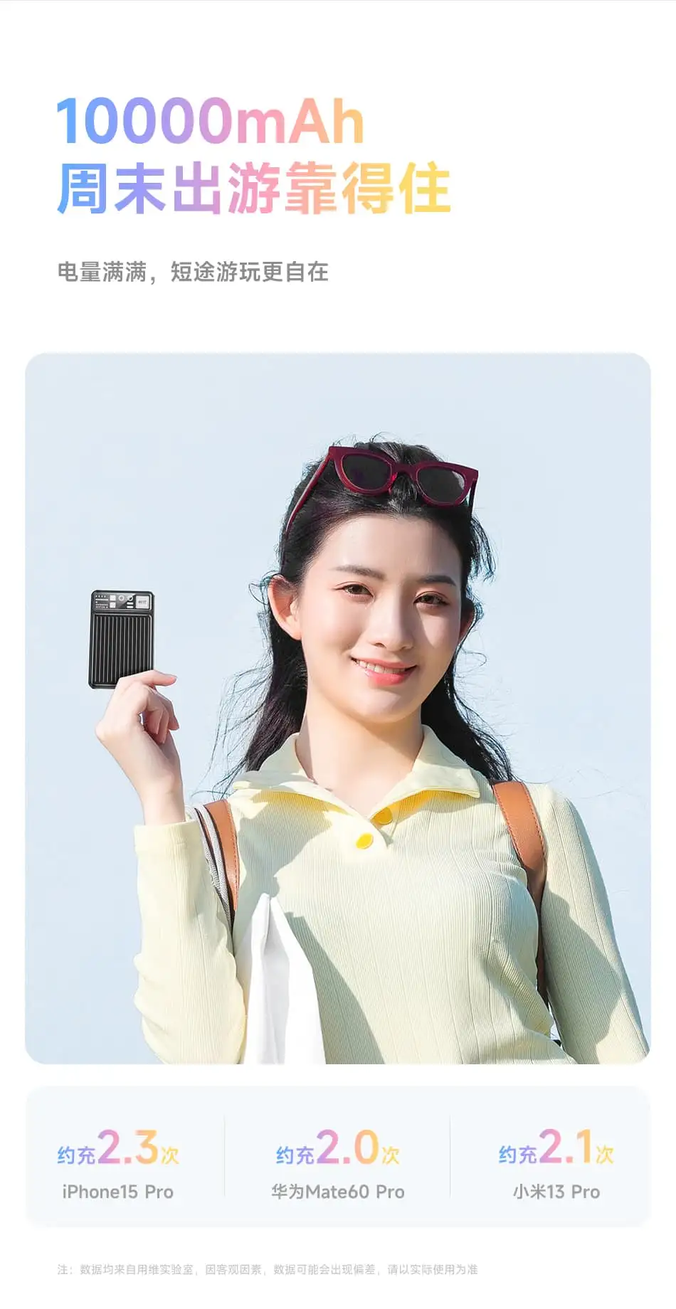 Awei P17K mini portable power bank 10000mAh design