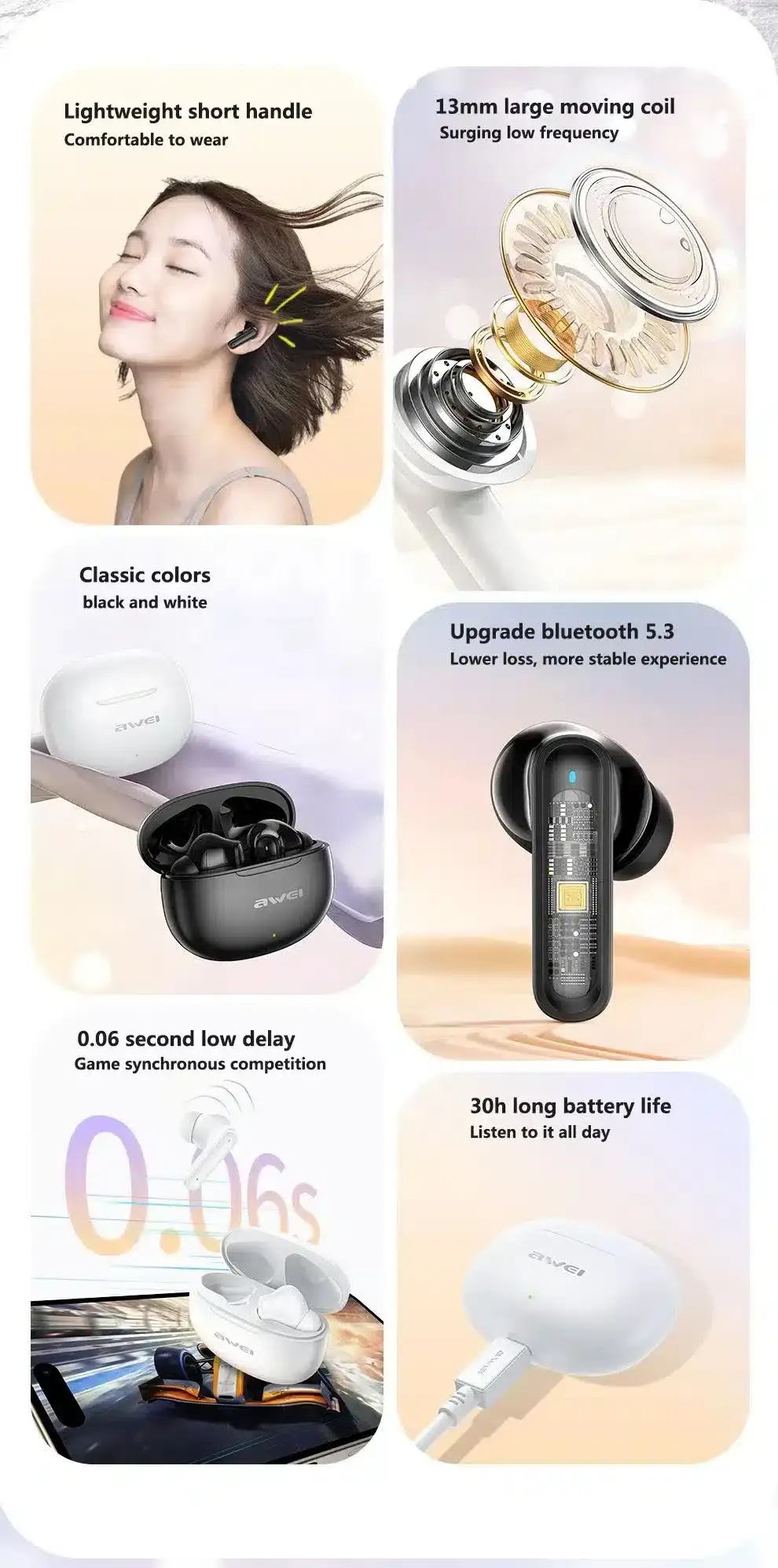 Awei T71 True Wireless Earbuds