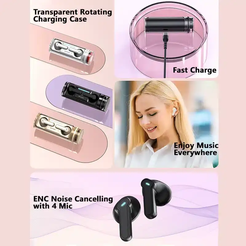 Wireless Bluetooth earphones for smooth audio
