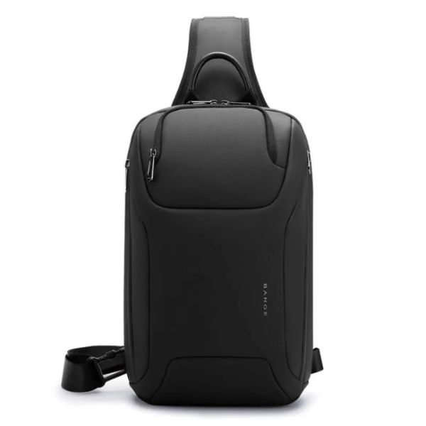 BANGE BG-8031 Men Chest Bag Business Duty Large Capacity Shoulder Crossbody Bag (Black)