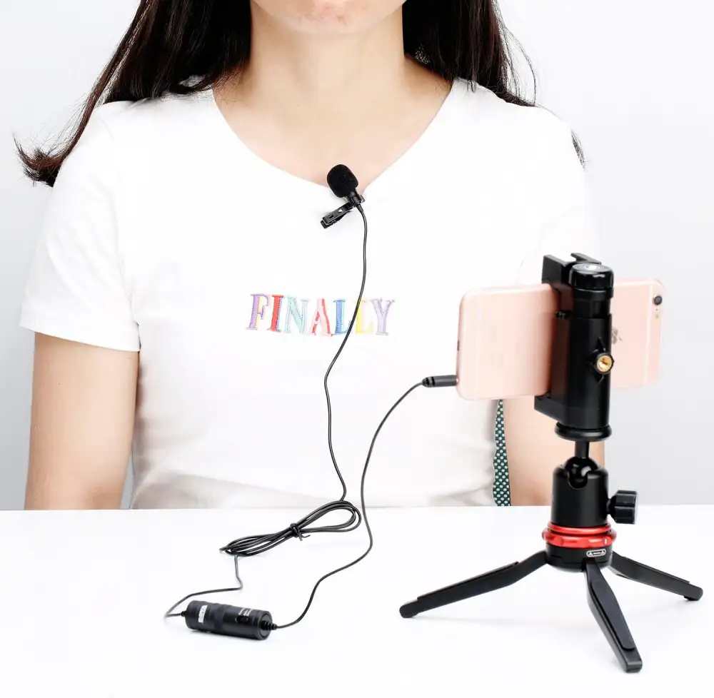 Portable lapel mic perfect for interviews and videos