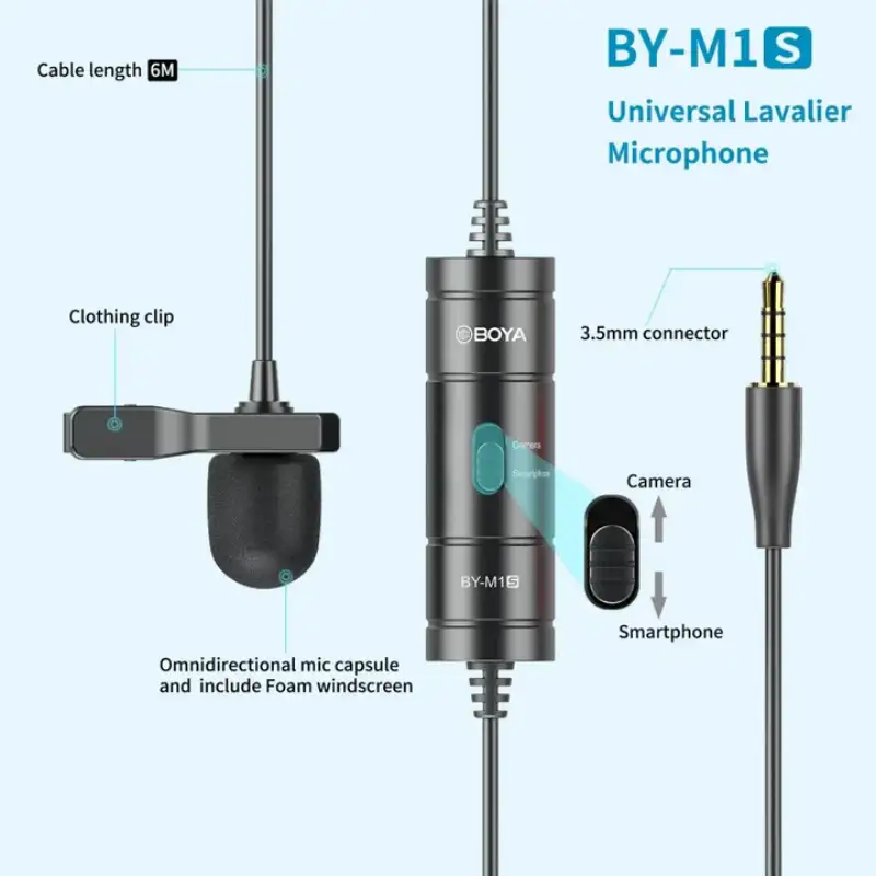 Premium lapel mic ideal for Bangladesh content creators
