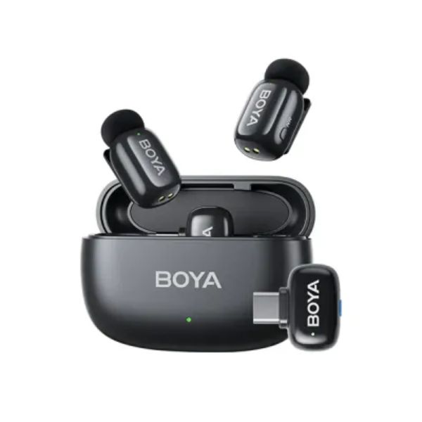 BOYA Mini-12 Wireless Microphone for Android and IOS (Black)