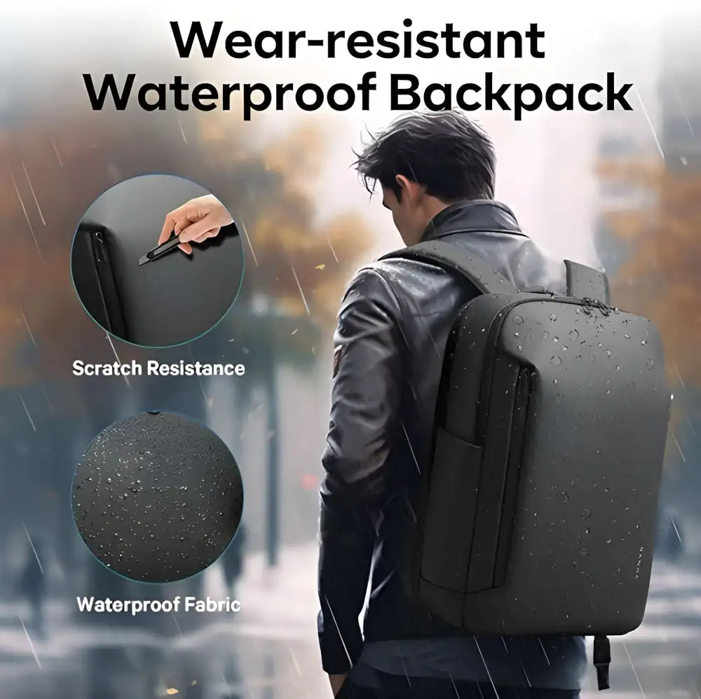 A crisp studio shot of the Bange BG-3057 waterproof 15.6-inch multi-pocket travel backpack,