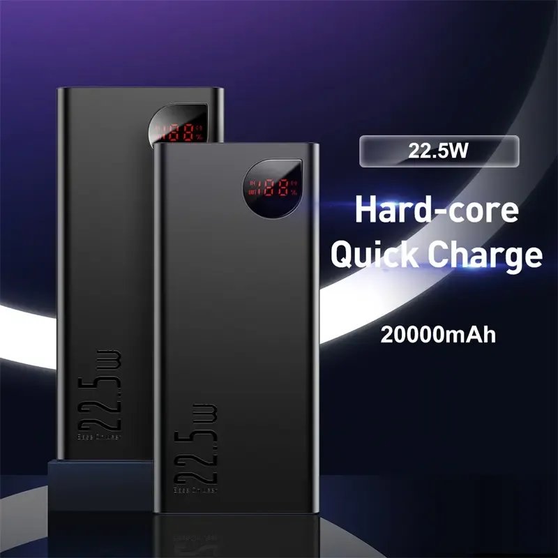 Baseus Adaman 20000mAh 22.5W fast charging power bank black design