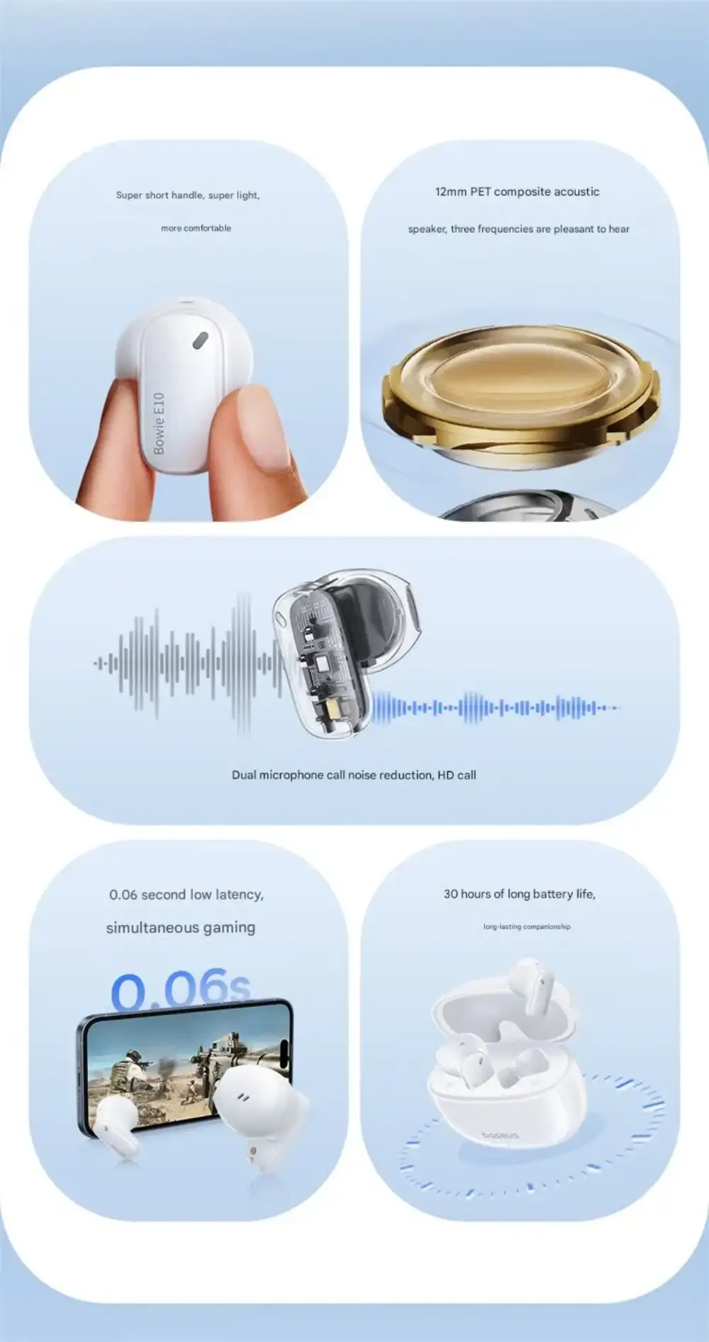 Baseus Bowie EZ10 True Wireless Earbuds