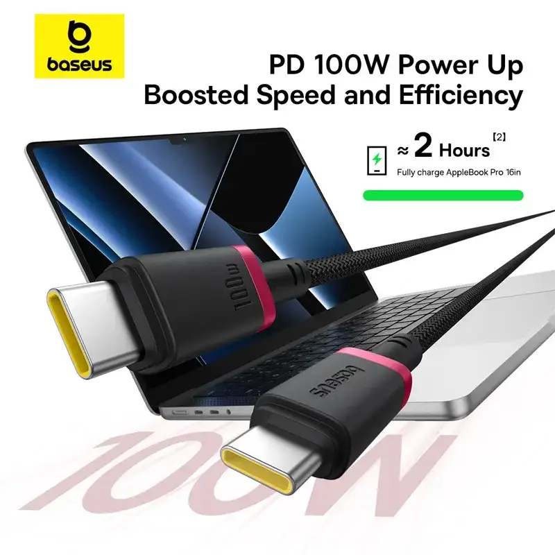 A lifestyle image of the cable connected between a laptop and smartphone,