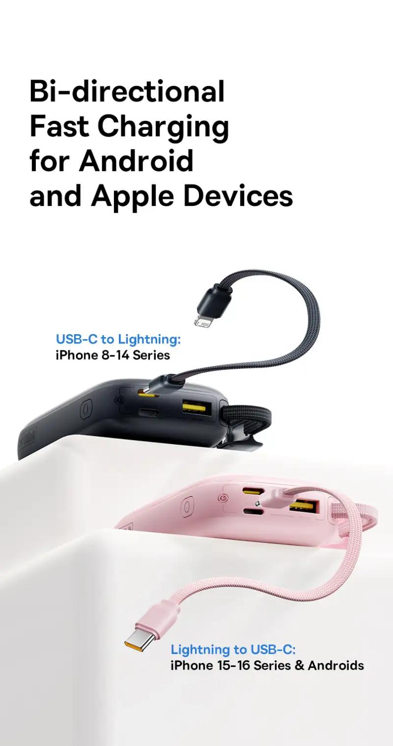 Display the Baseus EnerFill FC21 Qpow 3 Ultra Power Bank highlighting its sleek body, digital display, and premium finish.