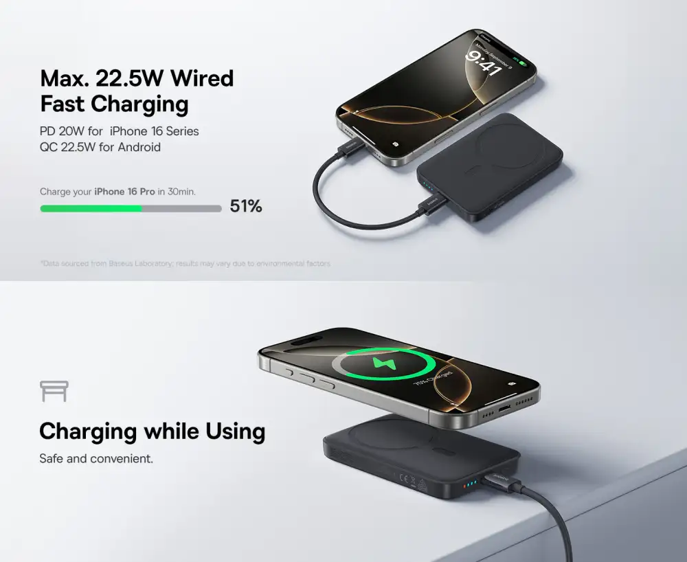 Baseus EnerFill FM11 Magnetic Power Bank 10000mAh 22.5W