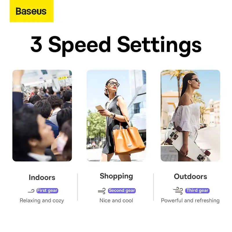 Baseus Flyer Turbine 4000mAh Type-C Handheld Fan