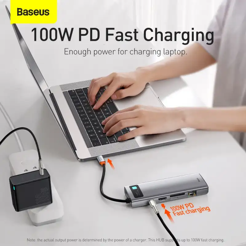 Baseus Metal Gleam Series/ Starjoy 9 in 1 Multifunctional Type-C Hub
