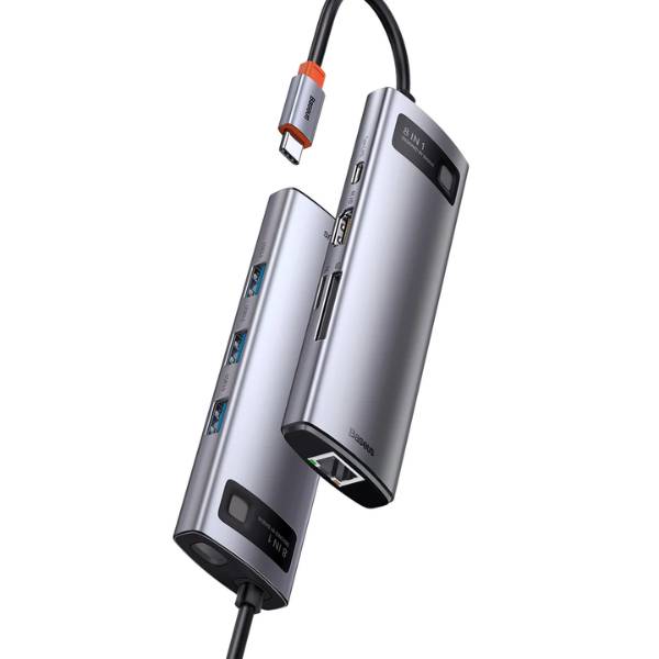 Baseus Metal Gleam Series 8-in-1 Multifunctional Type-C HUB